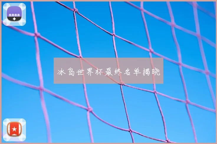 冰岛世界杯最终名单揭晓